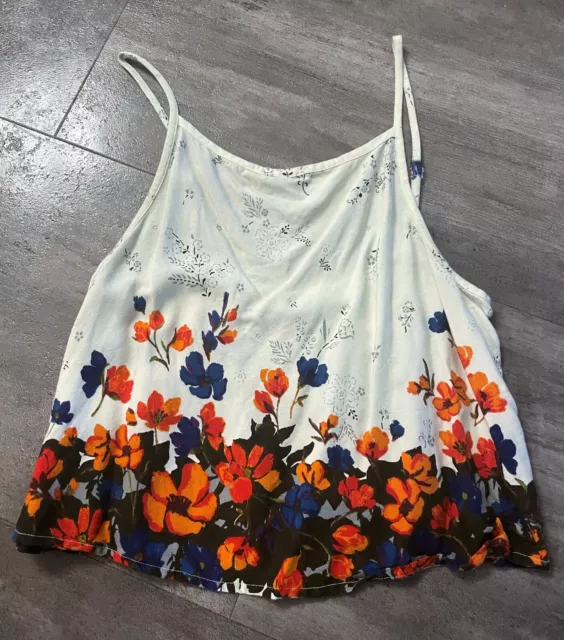 Urban Outfitters Kimchi Blue Floral Crop Top Small S