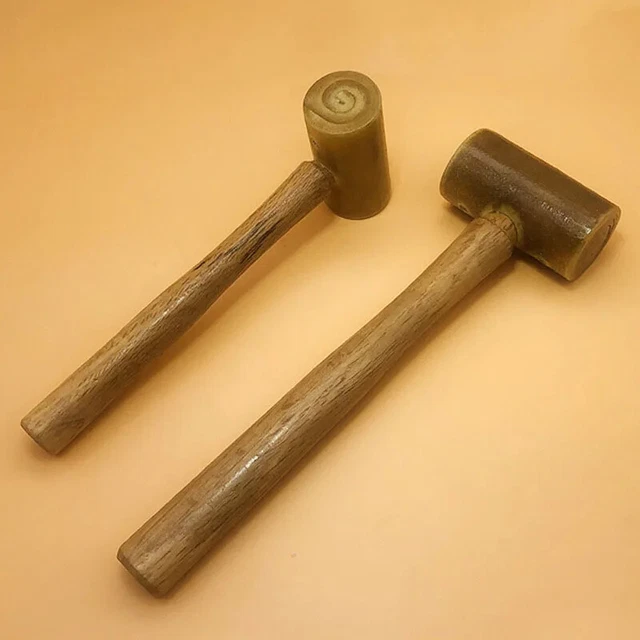 Bois Marteau Maillet Confortable Poignée Lisse Bords pour DIY Maroquinerie Outil