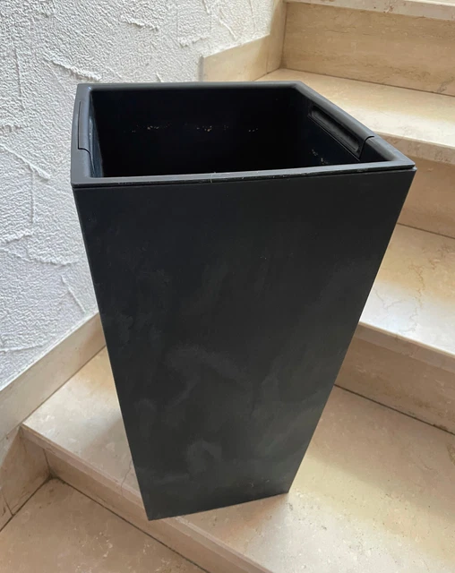 Blumenkübel Eckig Groß Blumenkübel Mit Rollen, Eckig, In Beton-Optik – 3 Größen & 6 Farben, Perfekt Für Drinnen & Draußen Blumentopf Groß - Foto 6