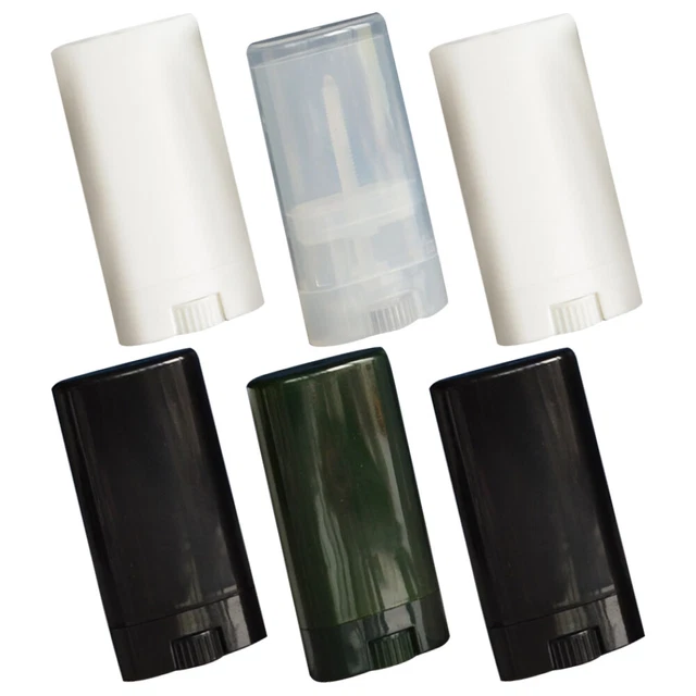 6pcs Lip Balm Containers DIY Deodorant Holders Empty Portable Lip Gloss