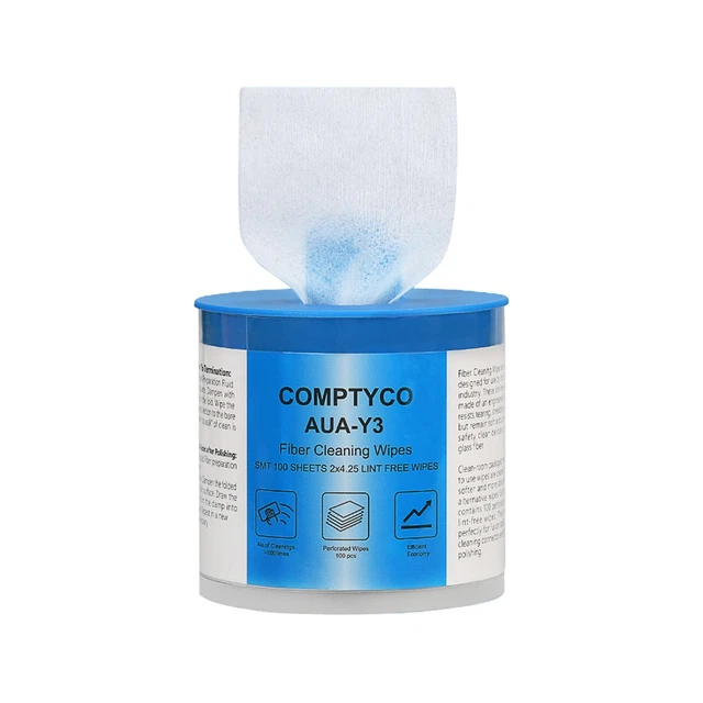 High Quality and Cost Saving Fiber Optic Cleaning Wipes for Bare Fiber