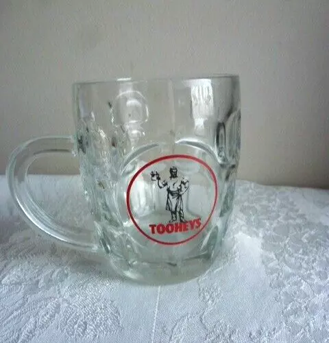 Tooheys Ravenhead England Dimple Beer Tankard Stein Mug Glass Rare