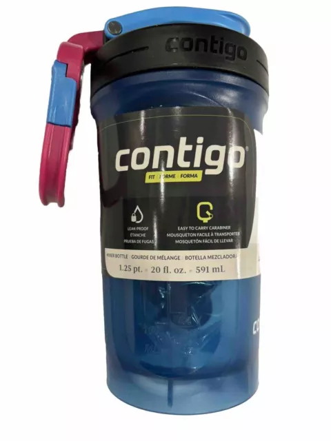 Contigo Fit Leak-Proof Shaker Bottle 20oz Shake & Go Mixer Bottle