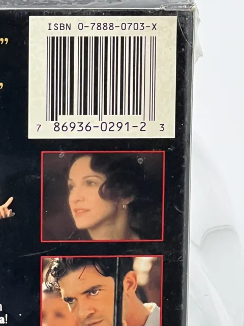 EVITA VHS Madonna Antonio Banderas - 1997 Musical Brand New Sealed 3
