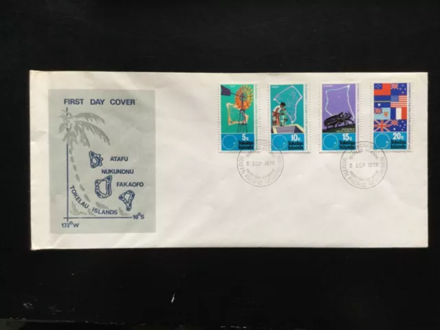 TOKELAU 1972 25th Anniversary of South Pacific Commission FDC (P9#2)