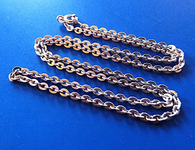 BIJOU ANCIEN CHAINE de cou Collier Argent Massif Old Solid Silver Chain Necklace EUR 45,00 - PicClick FR