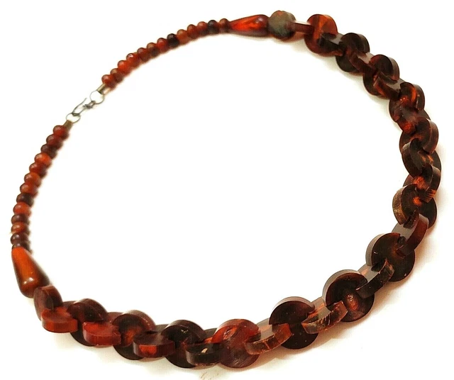 Collana fatta a mano in corno tribale Banjara Gypsy Boho danza del ventre...
