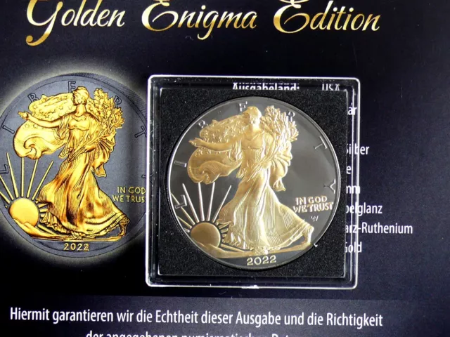 Kanada 5 Dollars 2022, Maple Leaf, Golden Enigma Edition, 1 Oz Silber