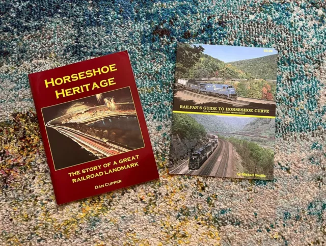 2 Train Books: Horseshoe Heritage Story of Railroad Landmark & Railfan's Guide