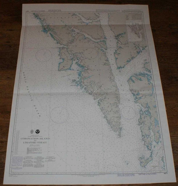 Nautical Chart No. 4971 USA, Alaska - SE Coast, Coronation Island, Lisianski St.