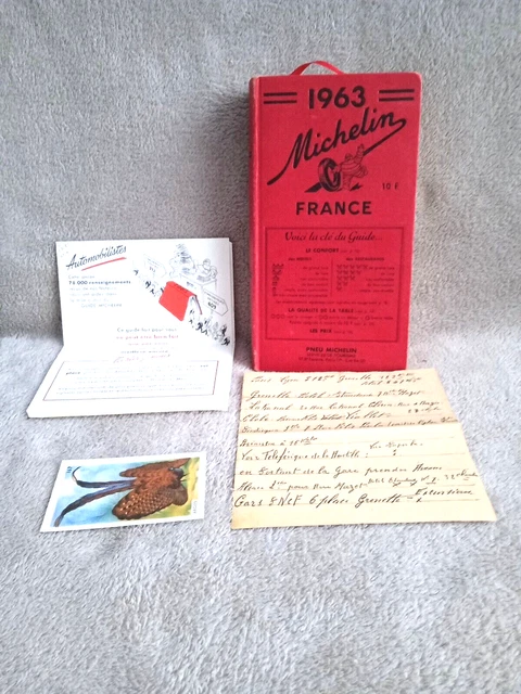 guide michelin 1963 Avec son Courrier en Très Bon État