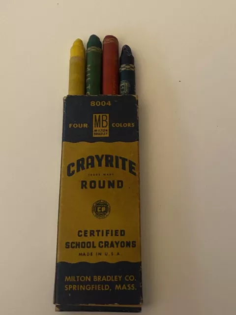 Milton Bradley Crayrite Crayons Pack Of 4 Made In USA