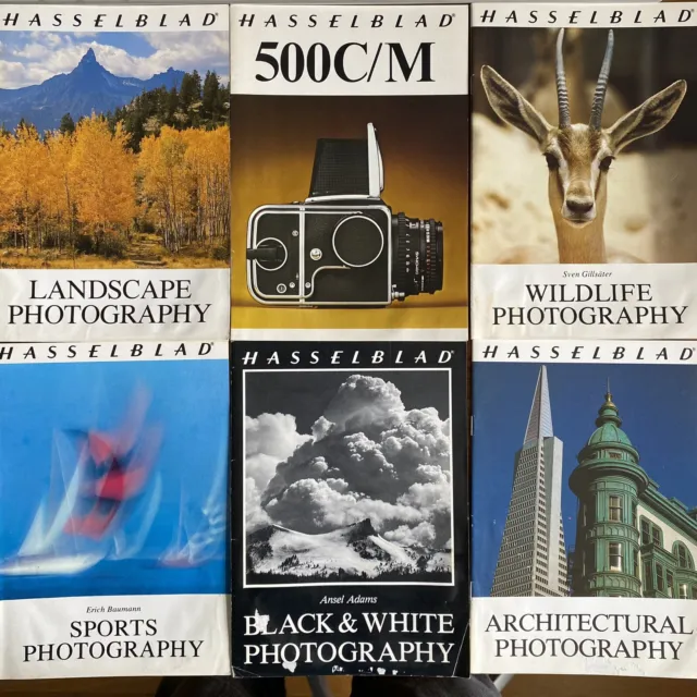 Lot of 6 Hasselblad Magazine Booklet Brochure Guides  - New/Old Stock
