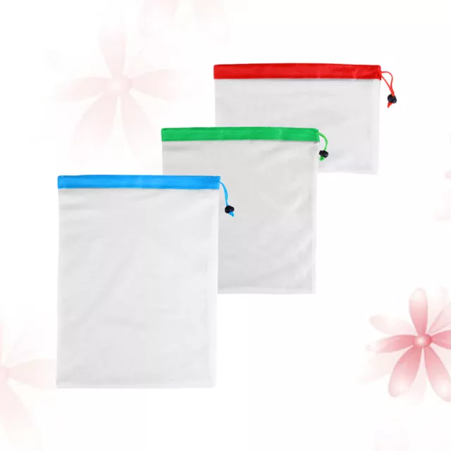 3 Pcs Mesh Bag Storing Mesh Bag Mesh Produce Bag Mesh Bag Groceries