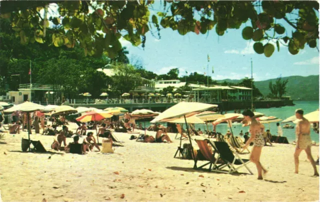 Sunbathing At The Beach Near Hotel Casa Blanca, Montego Bay, Jamaica Postcard