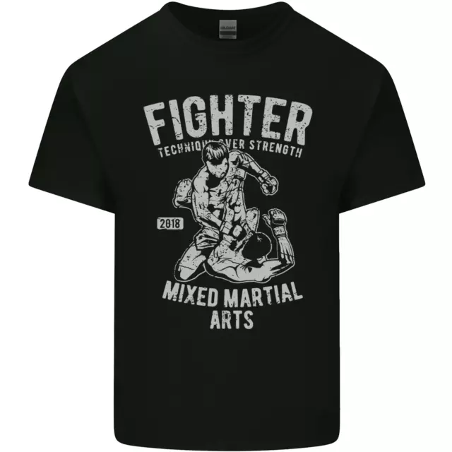 T-shirt top MMA Fighter MMA palestra arti marziali miste da uomo cotone