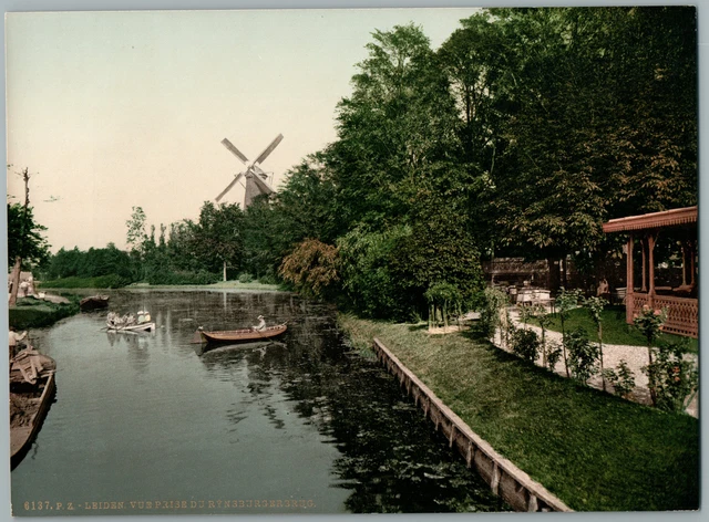Photochromie Vintage Tirol Val Di Genova Madrone-Hütte Avec Presanella - Circa 1898