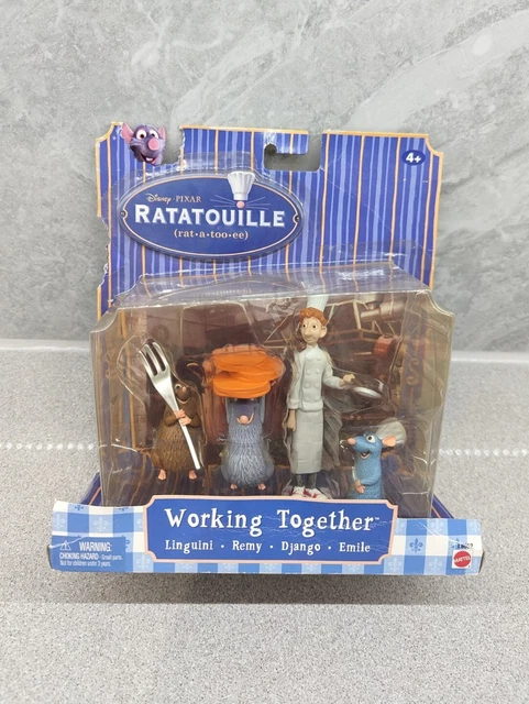 Working Together Figure DISNEY PIXAR RATATOUILLE Movie Moment Working Together Figure Set RARE ...