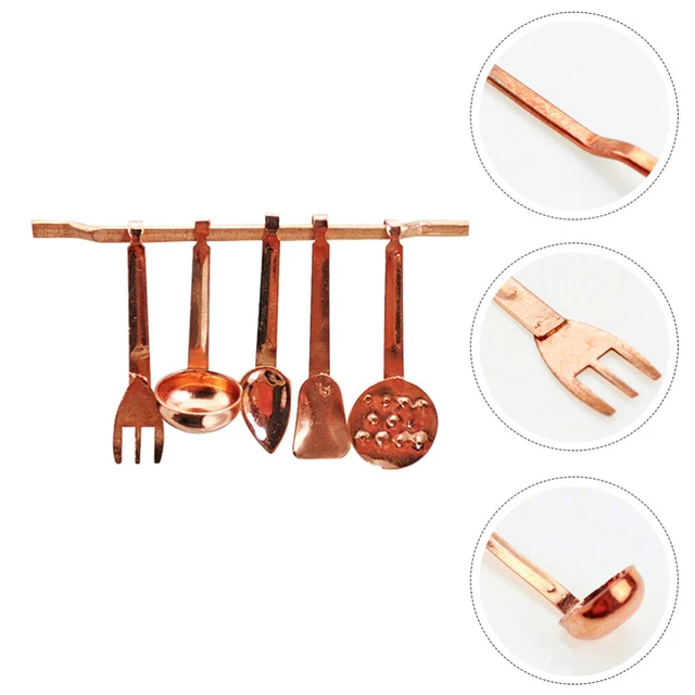 Alloy Dollhouse Kitchenware Child Pretend Play Cooking Toys