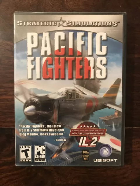 Pacific Fighters  PC Game (2004) w/ inserts: Flight Simulation WWII 2cd Bombers