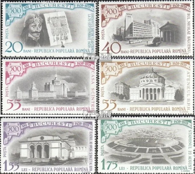 Briefmarken Rumänien 1959 Mi 1795-1800  mit Falz