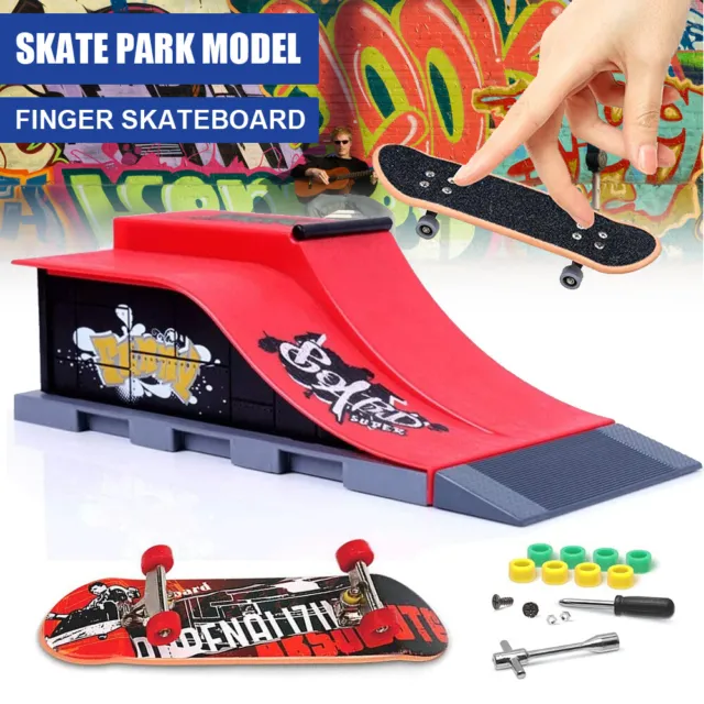 Gifts Hot Fingerboard Finger Skateboard Mini Skate Park Ramp Parts Deck Tech Hot
