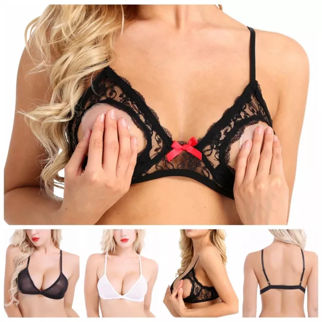 PLUS SIZE WOMEN Sexy Bra Lace Lingerie Bralette Seamless Underwear