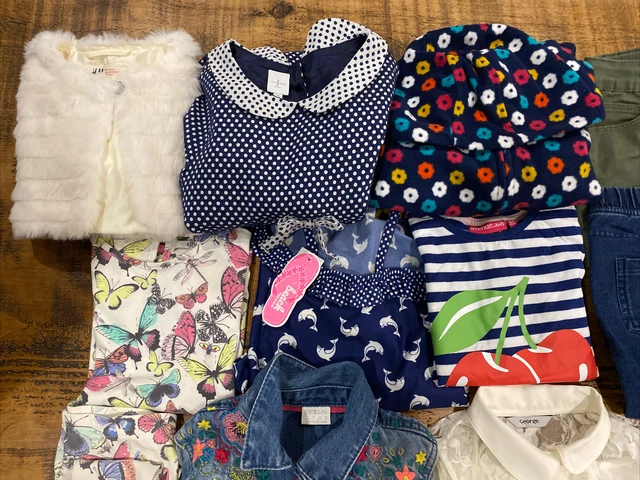 Pacchetto di vestiti per ragazze età 5-6 Jasper Conran, Primark M&S ecc. 11 pezzi 2