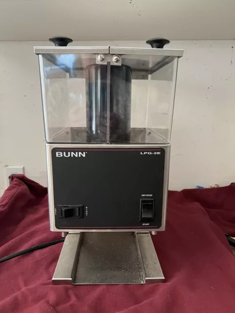 BUNN Coffee Grinder 2 tanks Fine Grind MODEL LPG-2E 120V