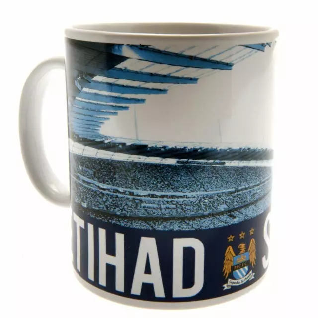 2 x Manchester City Football Club Stadium Cup Mug-Multi-Colour, 11 oz