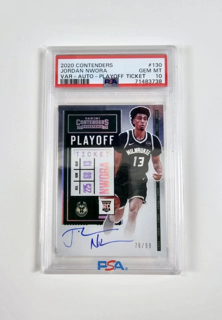 2020 Panini Contenders Rookie Playoff Ticket /99 Jordan Nwora Auto RC