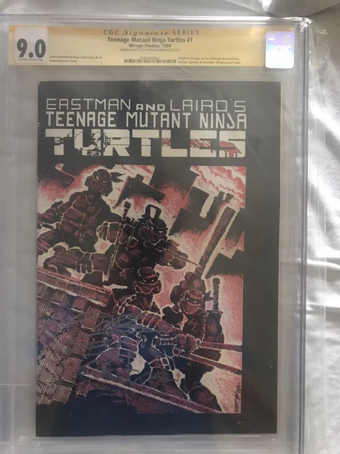 Teenage Mutant Ninja Turtles #1 First Print CGC 9.0 Signed & sketch Eastman