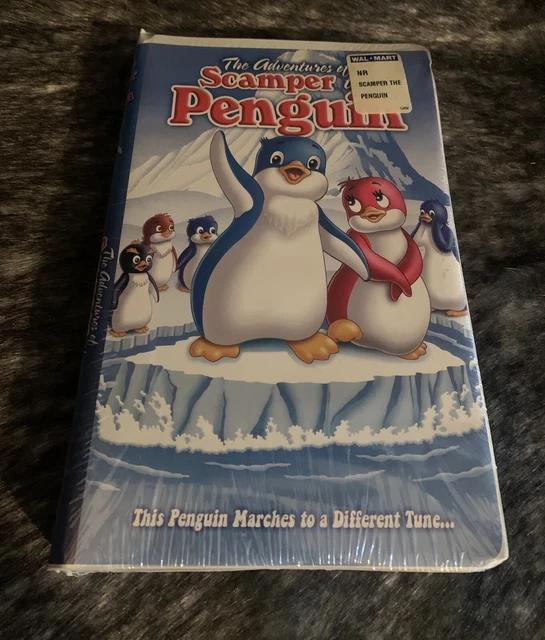 RARE THE ADVENTURES OF SCAMPER THE PENGUIN VHS 1992 CLAMSHELL Brand New ...