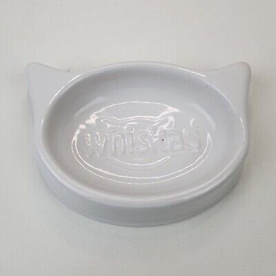 whiskas cerámica gato edición limitada agua o comida plato blanco
