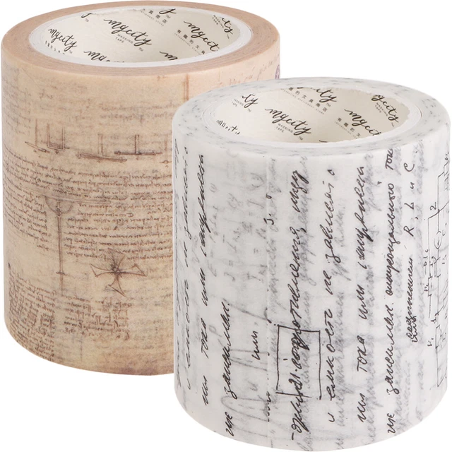 Juego de 2 piezas de cinta Washi hecha a sí misma de colección álbum de recortes hágalo usted mismo cinta de papel
