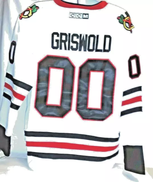 Clark Griswold #00 X-Mas Christmas Vacation Movie Hockey Jersey (White,  Large), Jerseys -  Canada