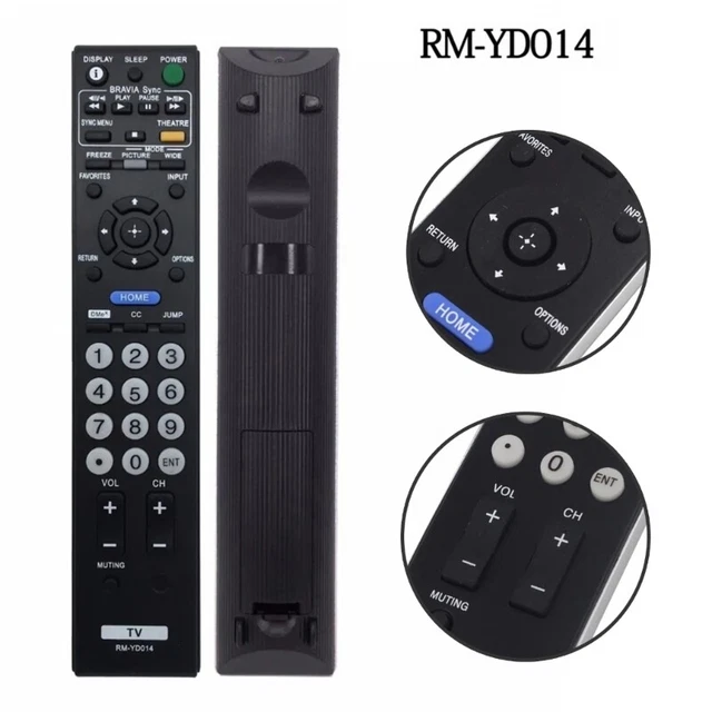 Simplified Design TV Remote RMYD014 Effortless Control for KDL-46V3000 40D3000 2