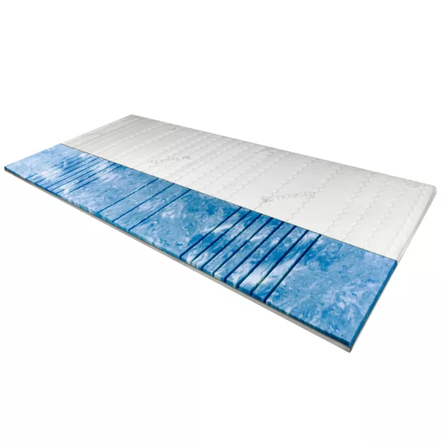 7 Zonen Gel Topper Matratzenauflage Gelschaum Topper 200x200 cm 8 cm