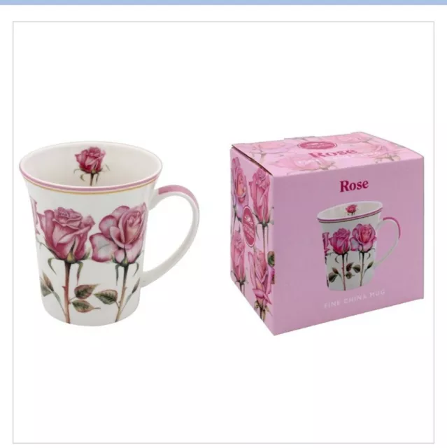 Taza china fina rosa/campanas azules/narciso colección The Leonardo 2