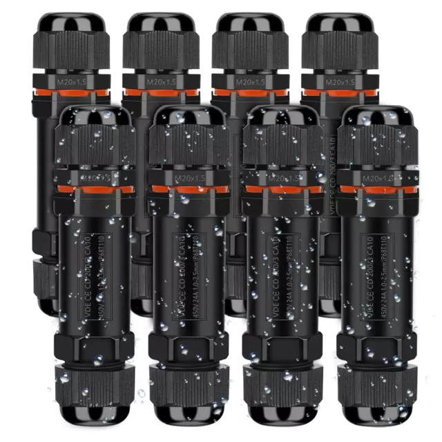 Raccord Électrique Étanches IP68, Connecteur De Câble Électrique