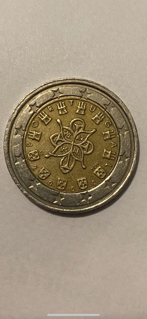 Pièce De 2 Euros Portugal 2002 – Frappée Avec Défaut (étoiles Décalées) – BU