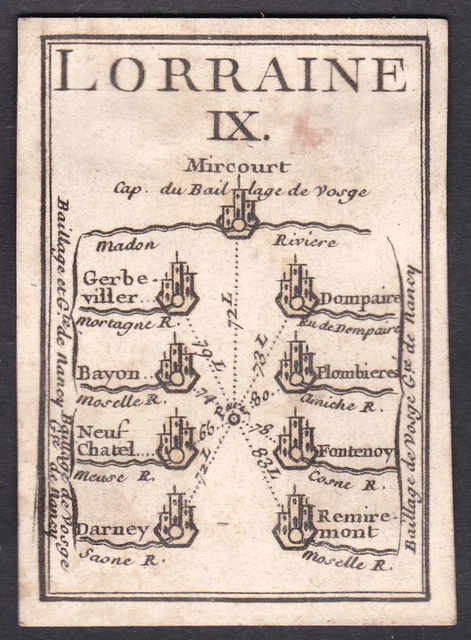 Lothringen Frankreich France carte a jouer cards playing card cartes Spielkarte