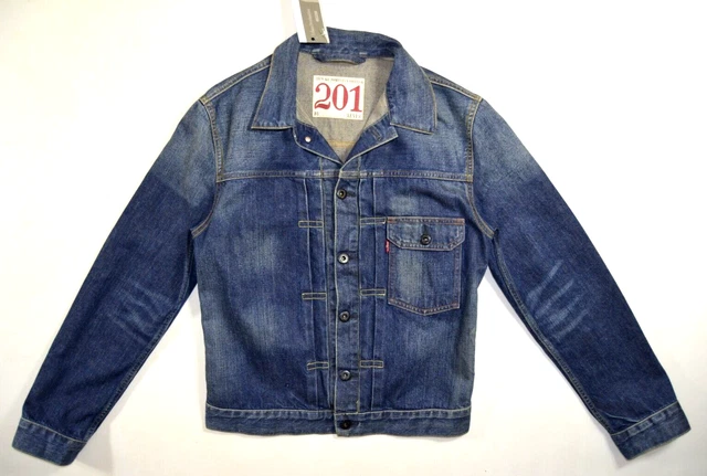 LEVI S TYPE II SELVEDGE DENIM TRUCKER JACKET XS S MADE IN JAPAN Vintage W9280 79.99 PicClick UK