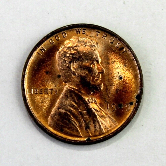 1909 VDB First Year Lincoln Wheat Cent Penny UNC BU Red RD 1c Copper Coin