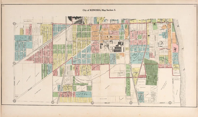 1908 ATLAS RACINE COUNTY WISCONSIN Kenosha plat maps old GENEALOGY DVD P132