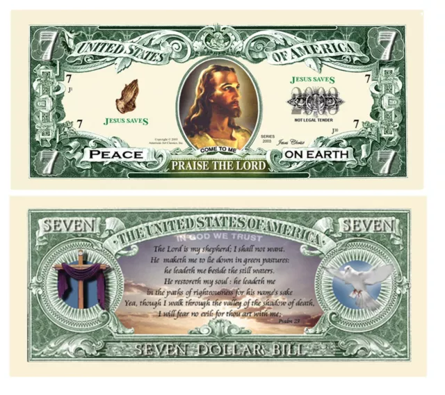 Pack of 1000 - Jesus Christ Praise The Lord | Christian Collectible Novelty Bill