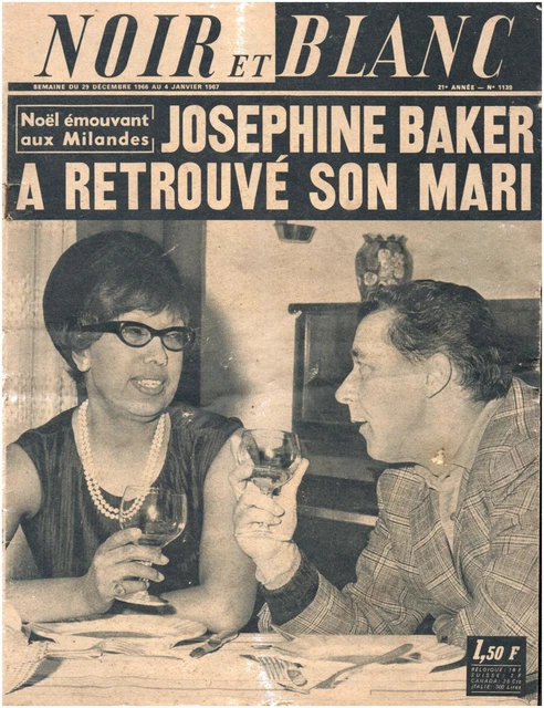 ▬►NOIR et BLANC 1139 de 1967 JOSÉPHINE BAKER_SALVADOR DALI (3 pages)