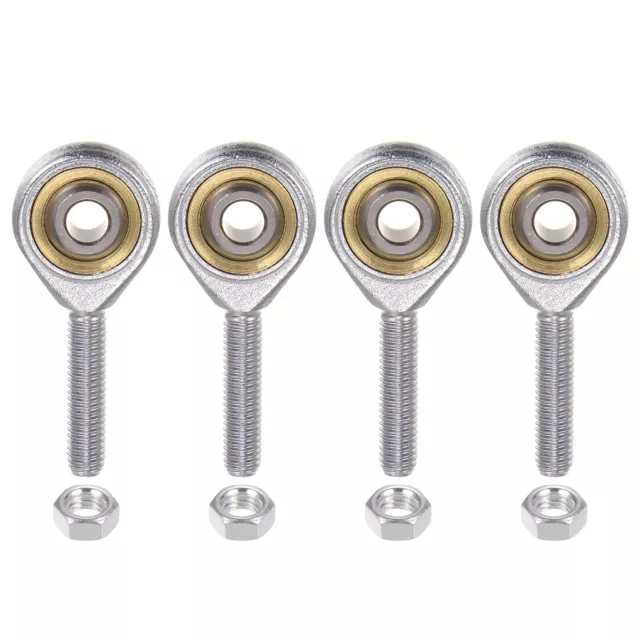 4pcs SA5TK POSA5 M5 Male Rod End M5x0.8 Right Hand Thread,Includes Jam Nut