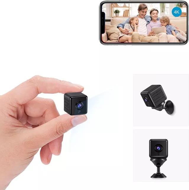 Camera , WiFi 4K HD Mini Caméra de Surveillance Interieur/extérieur sans fil