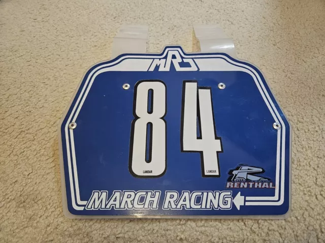 MRD Old School Bmx Race Plate.  March Racing